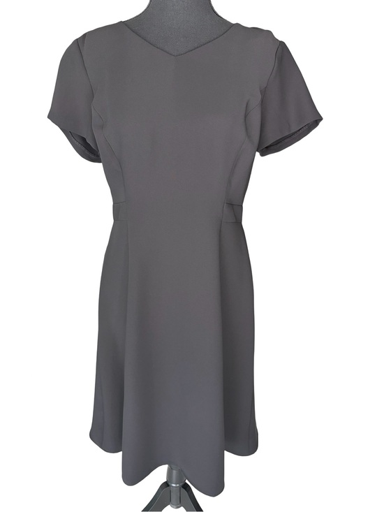 Talbots Dresses & Skirts - Talbots Black V-Neck Short Sleeve A-Line Midi Dress